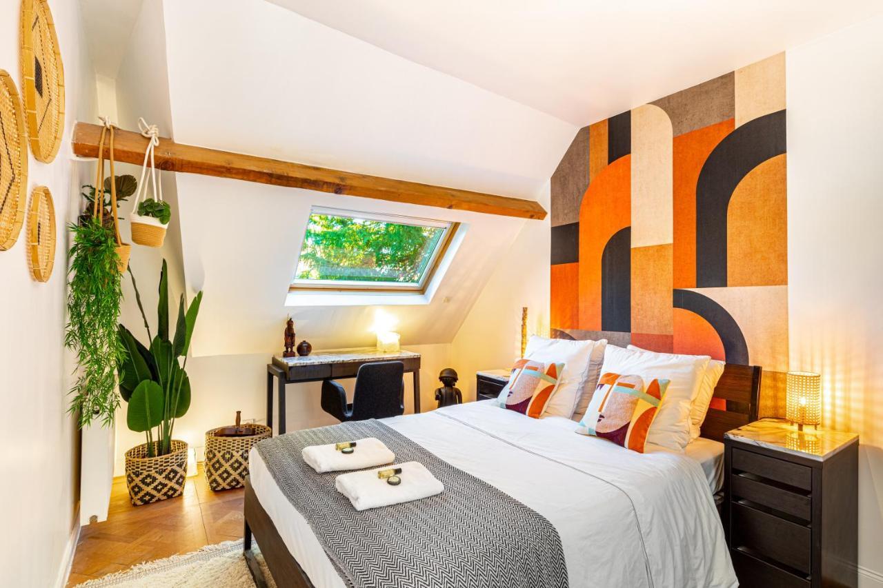 Stylish Modern Apartement - Art, Design, Garden, Villa Des Ammonites Meudon Exterior foto
